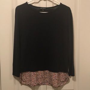 Sale! Cute as Can Be Mixed Media Layered Top